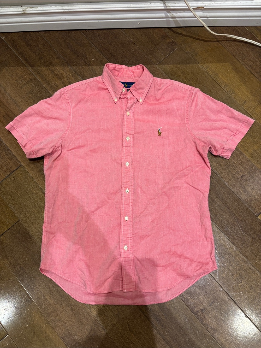 Polo by Ralph Lauren Pink Short-Sleeve Button-Down Shirt